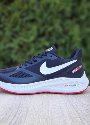 Мужские кроссовки nike air running gidue 10 чорні з червоним