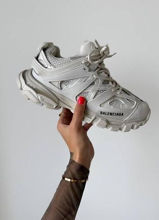 Женские кроссовки balenciaga track white premium