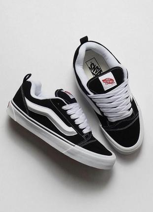 Кеды vans knu skool black/white