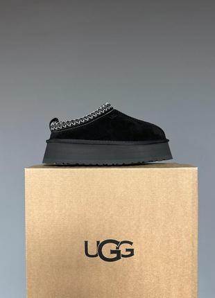 Зимние женские ботинки ugg tazz platform black