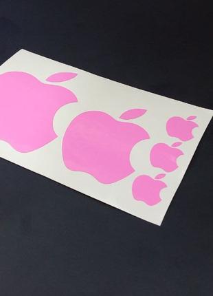 Наклейки єпл iPhone apple ipad store телефон компьютер епл розовы