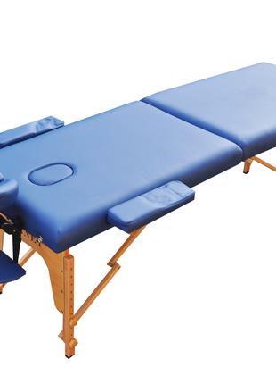 Масажний стіл ZENET ZET-1042 M синій з регулюванням по висоті