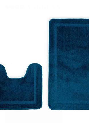 Набір килимків 57*10057*50см темно-синій для ванних кімнат таф...