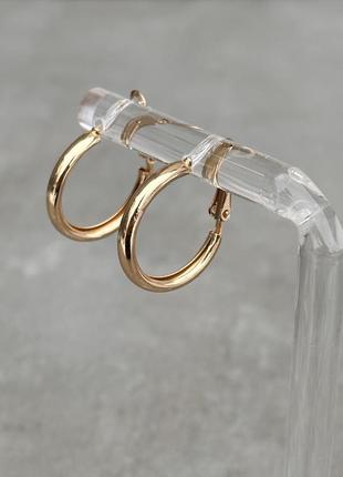 Серьги золотые кольца
