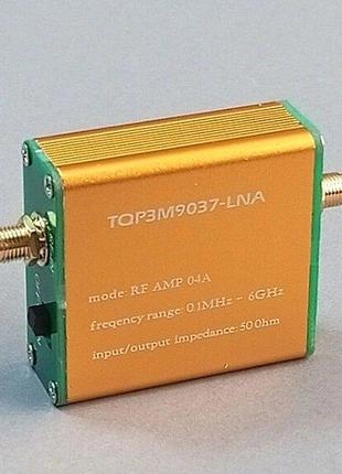 Усилитель LNA 0.1 МГц-6 ГГц 20 дБ с аккумулятором внутри, пред...