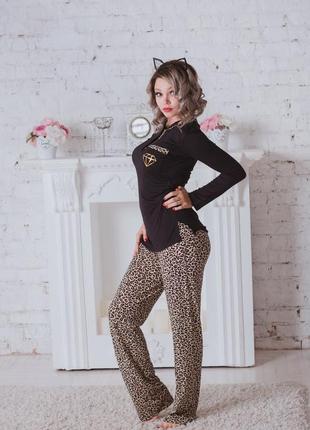 Bono пижама женская "леопард" 751