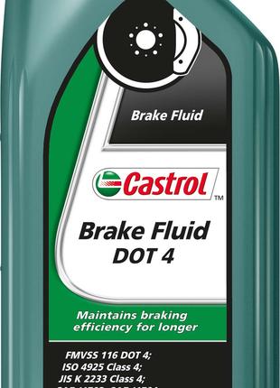 Тормозная жидкость CASTROL Brake Fluid DOT4 1л