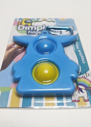 Сенсорная игрушка антистресс, брелок simple dimple (симпл димп...