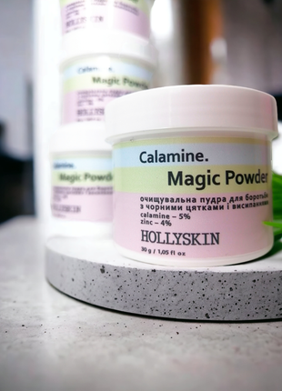 Пудра от черных точек на лице hollyskin calamine magic powder ...