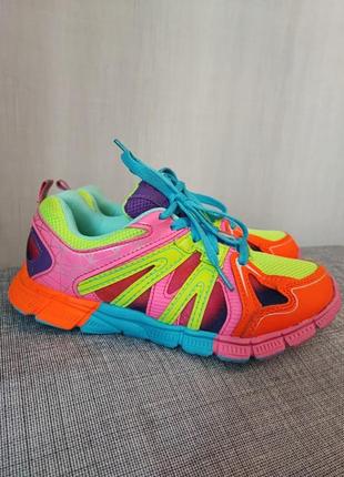 Яркие разноцветные кроссовки для девочки danskin now 35-35.5 р...
