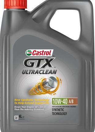 Моторное масло Castrol GTX Ultraclean 10W-40 A3/B4 4л