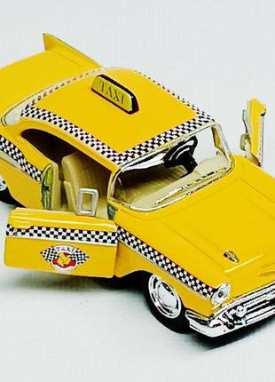 Машинка kinsmart "chevrolet bel air (taxi) такси kt5360w