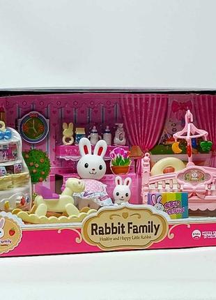 Ігровий набір yi wu jiayu "rabbit family" дитяча кімната 552a-1