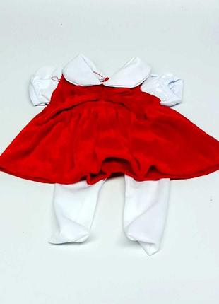 Одежда для пупса shantou платье красное 225-987