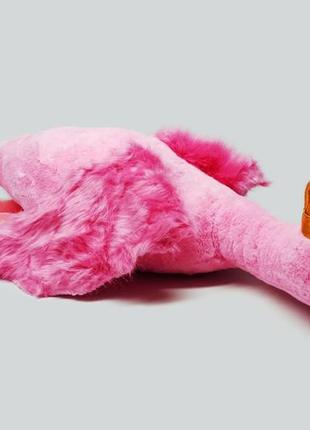 Мягкая игрушка shantou "розовый фламинго с короной" 96 см k15206
