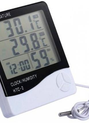 Термометр - гигрометр HTC-2 / Часы настольные / Шнур температу...