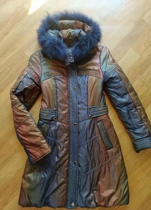 Зимнее пальто, куртка, размер 46