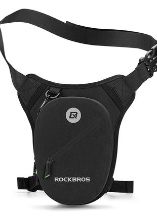 Спортивная мото сумка поясная (кросс боди) ROCKBROS AS-081 Черный