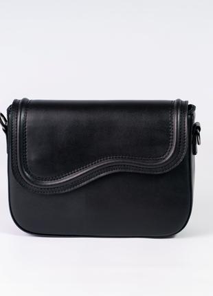 Жіноча сумка чорна сумка сумочка кросбоді чорний клатч через плеч