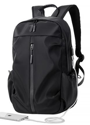 Рюкзак для ноутбука 16" Lesko 3030 Black 20-35L с USB разъемом...