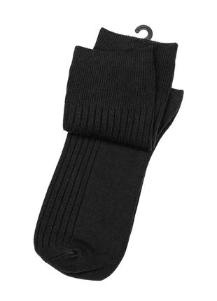 Черные фактурные носки из бамбука, размер 41-47
