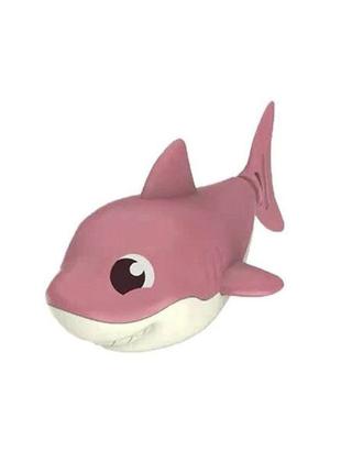 Игрушка для ванной Акула 368-3 заводная, 11 см (Розовый)