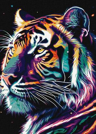 Картина по номерам KHO6527 Фантастический тигр с красками META...