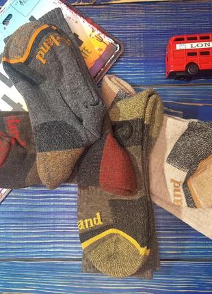 Набор теплых носков для мальчика на 35-40 размер timberlend