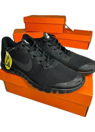 Кроссовки мужские Nike Free Run 3.0 Black размер 44