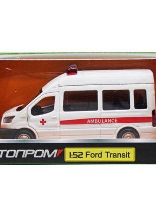 Машинка "Автопром: Ford Transit Ambulance"