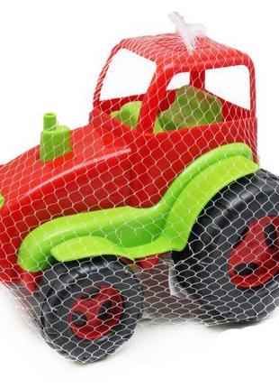 Трактор пластиковий (червоний+зелений)