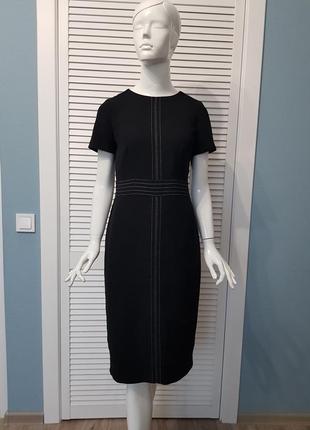 Очень красивое базовое черное платье футляр marks &amp;spencer