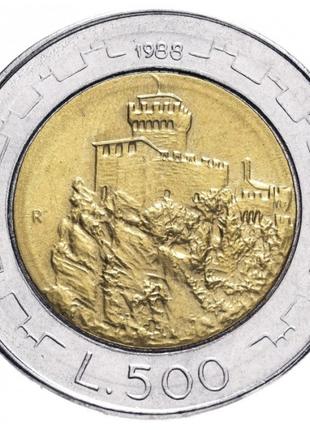 Сан-Марино 500 лір, 1988 Укріпленні Сан-Маріно No589