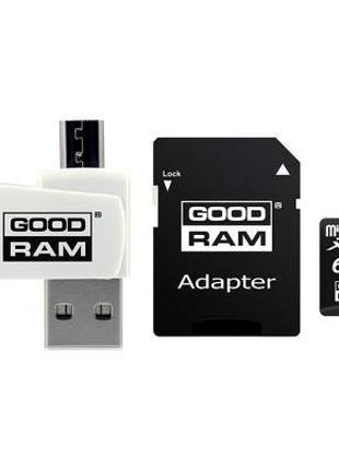 Картка пам'яті Goodram 64 GB microSDXC class 10 UHS-I (M1A4-06...
