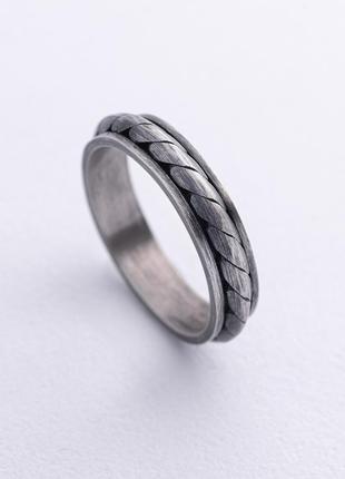 Мужское серебряное кольцо (чернение) 1276