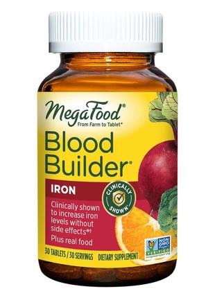 Строитель крови, Blood Builder, MegaFood, 30 таблеток