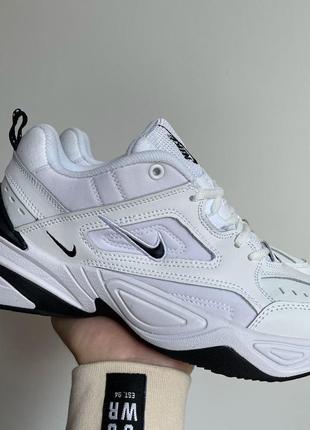 Кроссовки nike m2k tekno "essential white black"