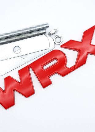 Емблема WRX на решітку радіатора (метал, червоний), Subaru