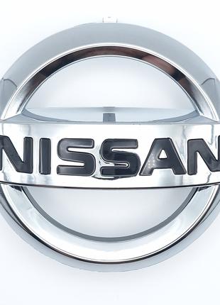 Эмблема логотип Nissan на решётку радиатора (хром) 142*122 мм