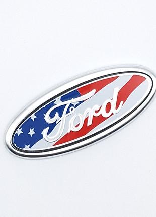 Эмблема руля Ford (флаг США) 58*24 мм