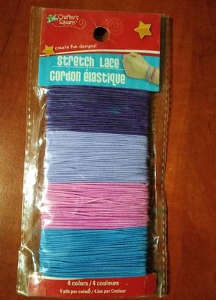 Цветные тонкие резинки для плетения, изготовления браслетов, д...