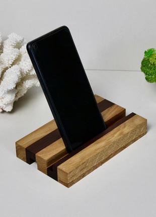 Деревянная подставка для телефона/ планшета с возможностью инд...