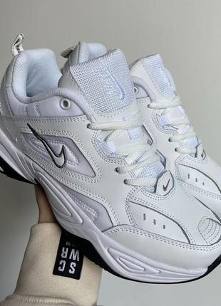 Кроссовки nike m2k tekno "essential white black"