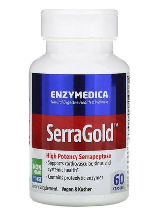 Натуральная добавка Enzymedica Serra Gold, 60 капсул