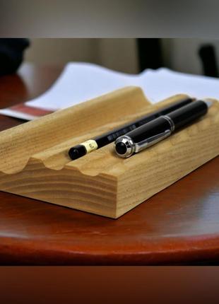 Подставка-держатель для ручки деревянная