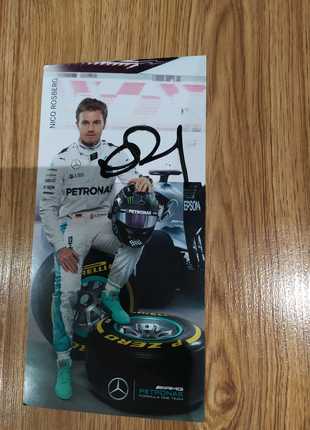 Карточка з автографом Nico Rosberg
