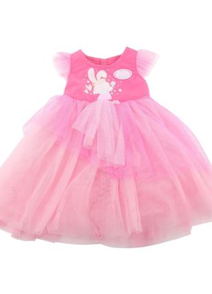 Одежда для куклы Беби Борн / Baby Born 40-45 см платье розовый...