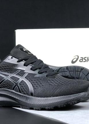 Asics gel-excite 10 черные кроссовки мужские легкие весенние д...