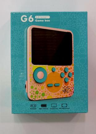 Портативная игровая ретро приставка консоль G6 Game Box + Powe...