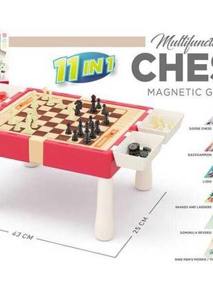 Настольные игры 11 в 1 (9801 A) столик, шахматы, шашки, нарды,...